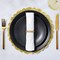 60 Pack Round Paper Placemats for Dining Table, Formal Events, Decorative Gold Lace Paper Doilies, Bulk Disposable Charger Plates for Cakes, Desserts, and Baked Goods (12 in)